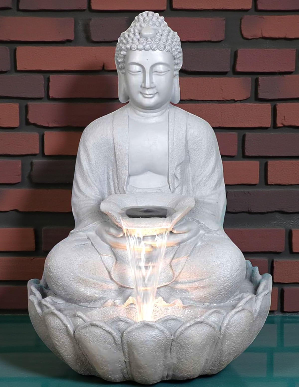 Kamal Buddha Water Fountain (Beige)