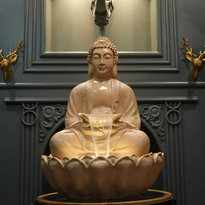 Kamal Buddha Indoor Water Fountain (Beige)