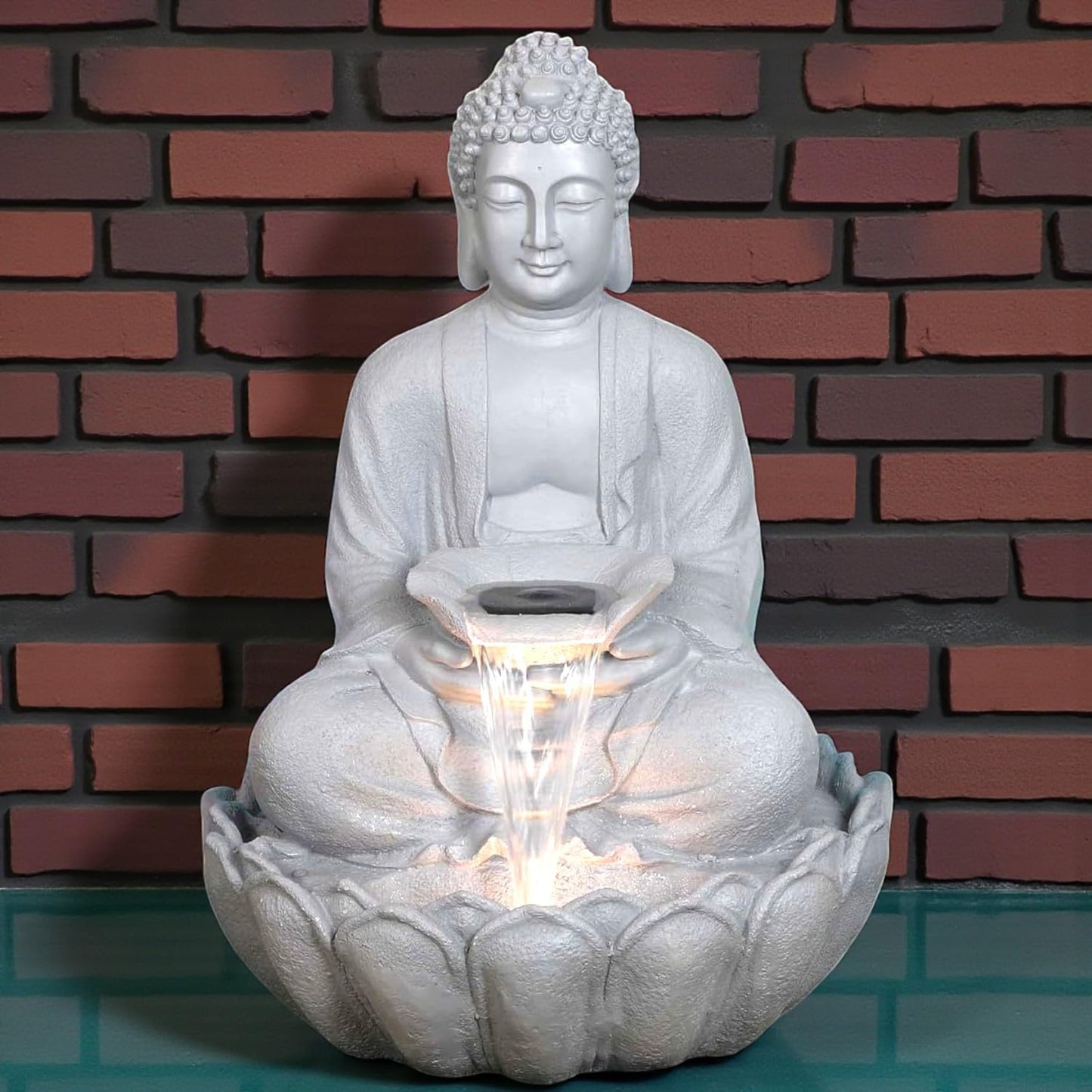 Kamal Buddha Water Fountain (Beige)