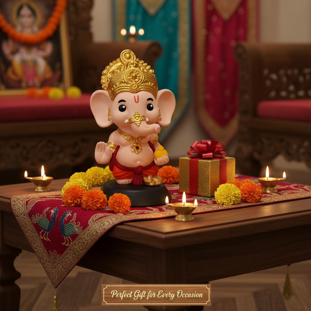Ganesha with Mushak & Modak