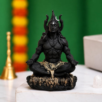 Shiva Idol | Black & Gold