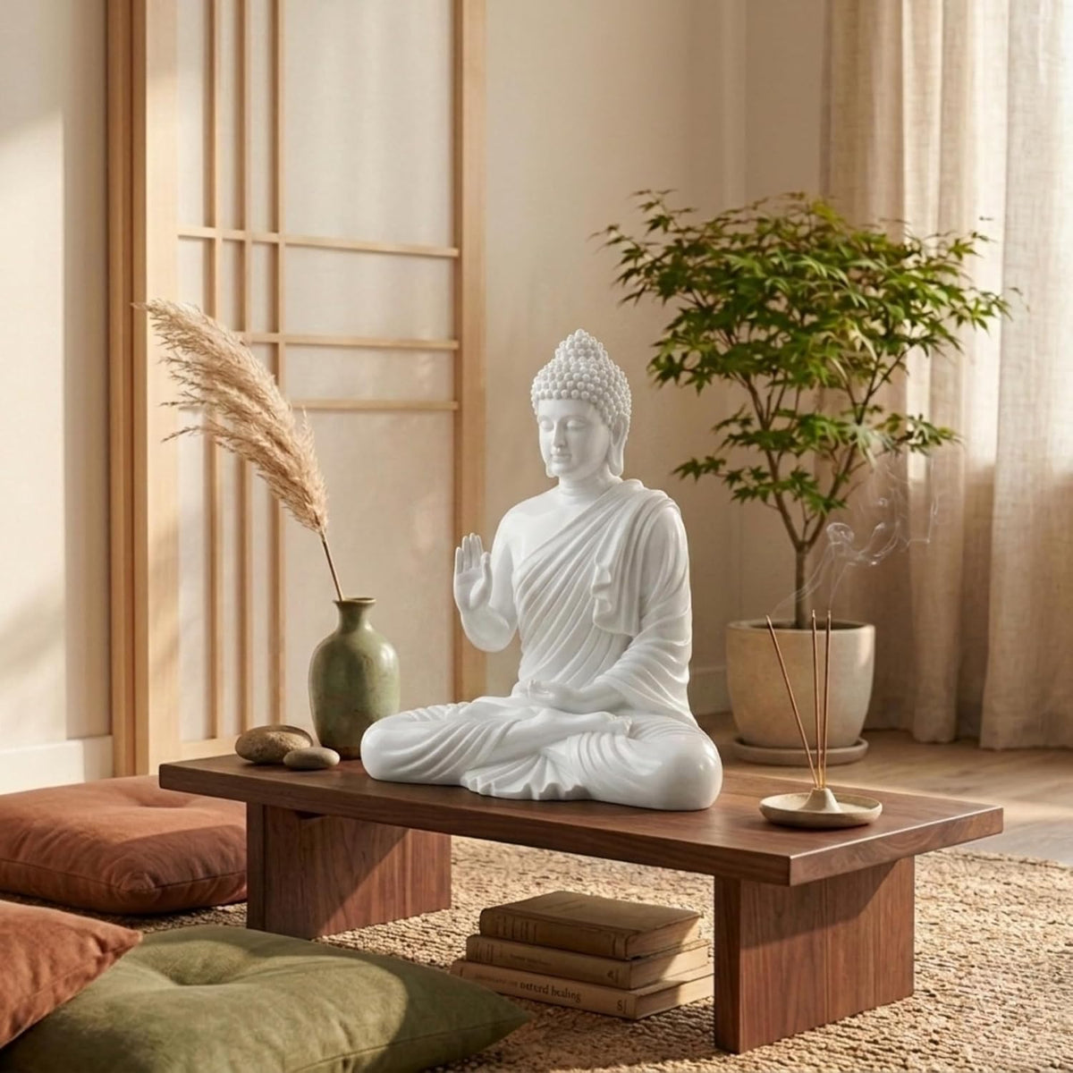 2 Feet Meditating Buddha
