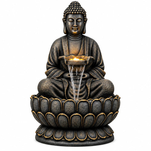Meditating Buddha Water Fountain
