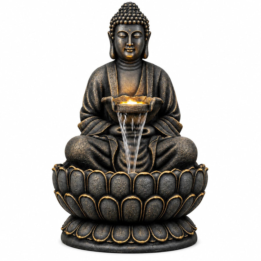 Meditating Buddha Water Fountain