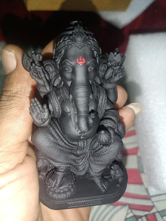 Ganesha Statue - Black Edition