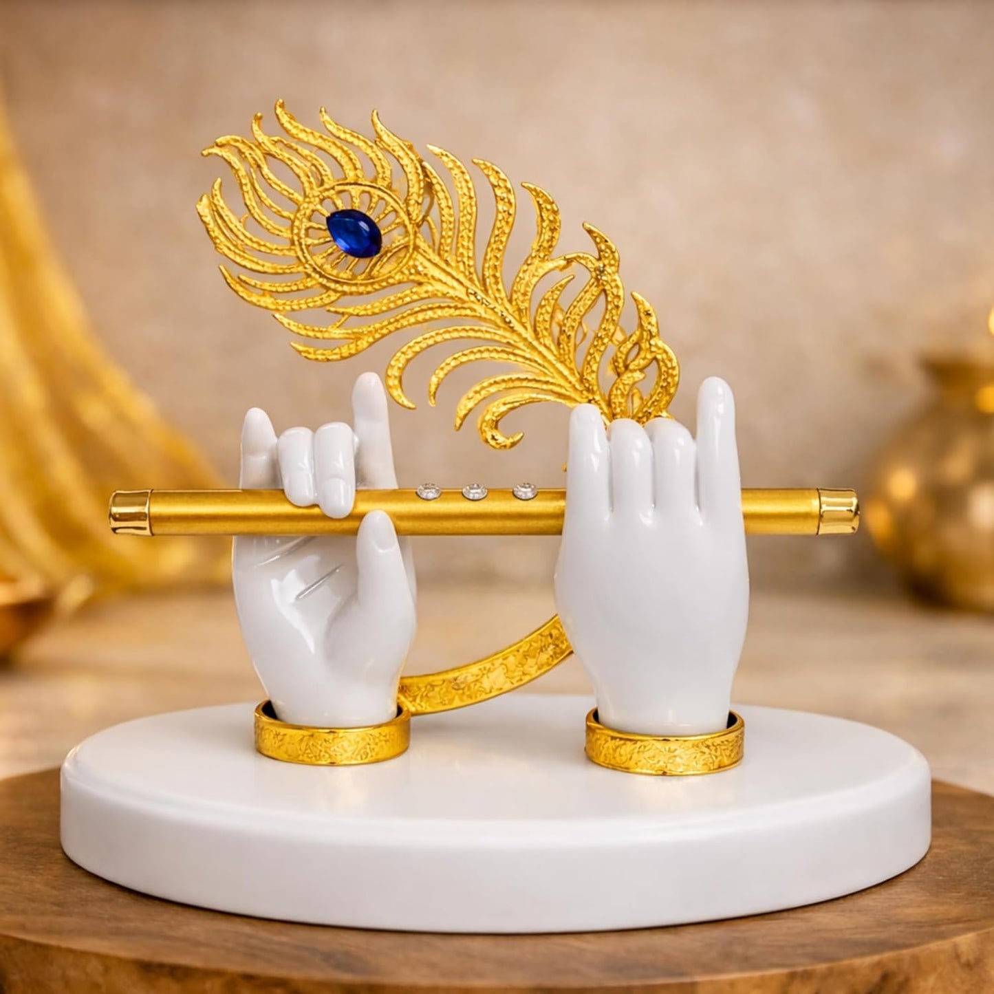 Lord Krishna's Divine Hands With Flute