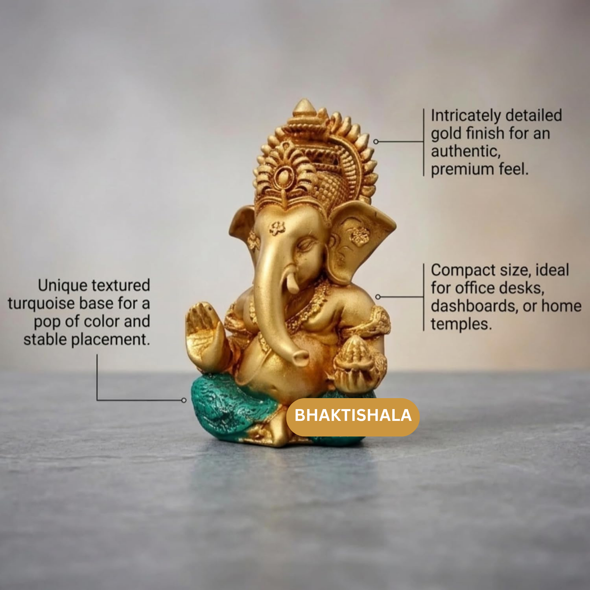 Lord Ganesha | Antique Gold
