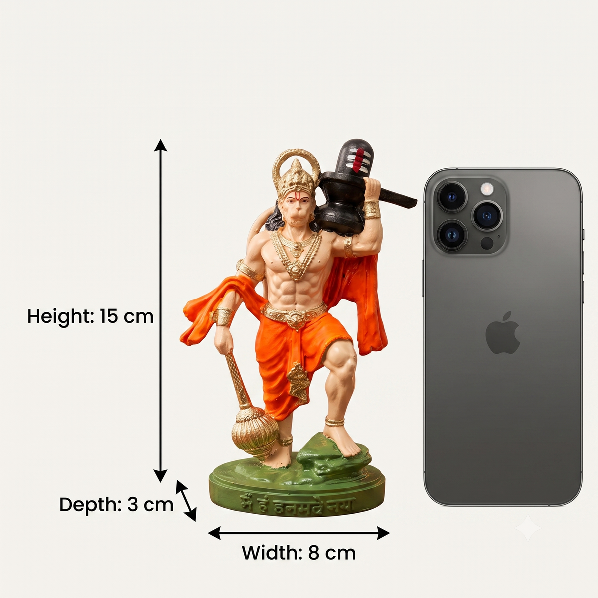 Lord Hanuman with Shivling | Natural