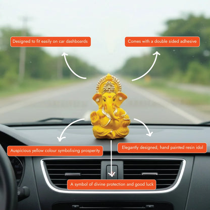 Haldi-Toned Yellow Ganesha