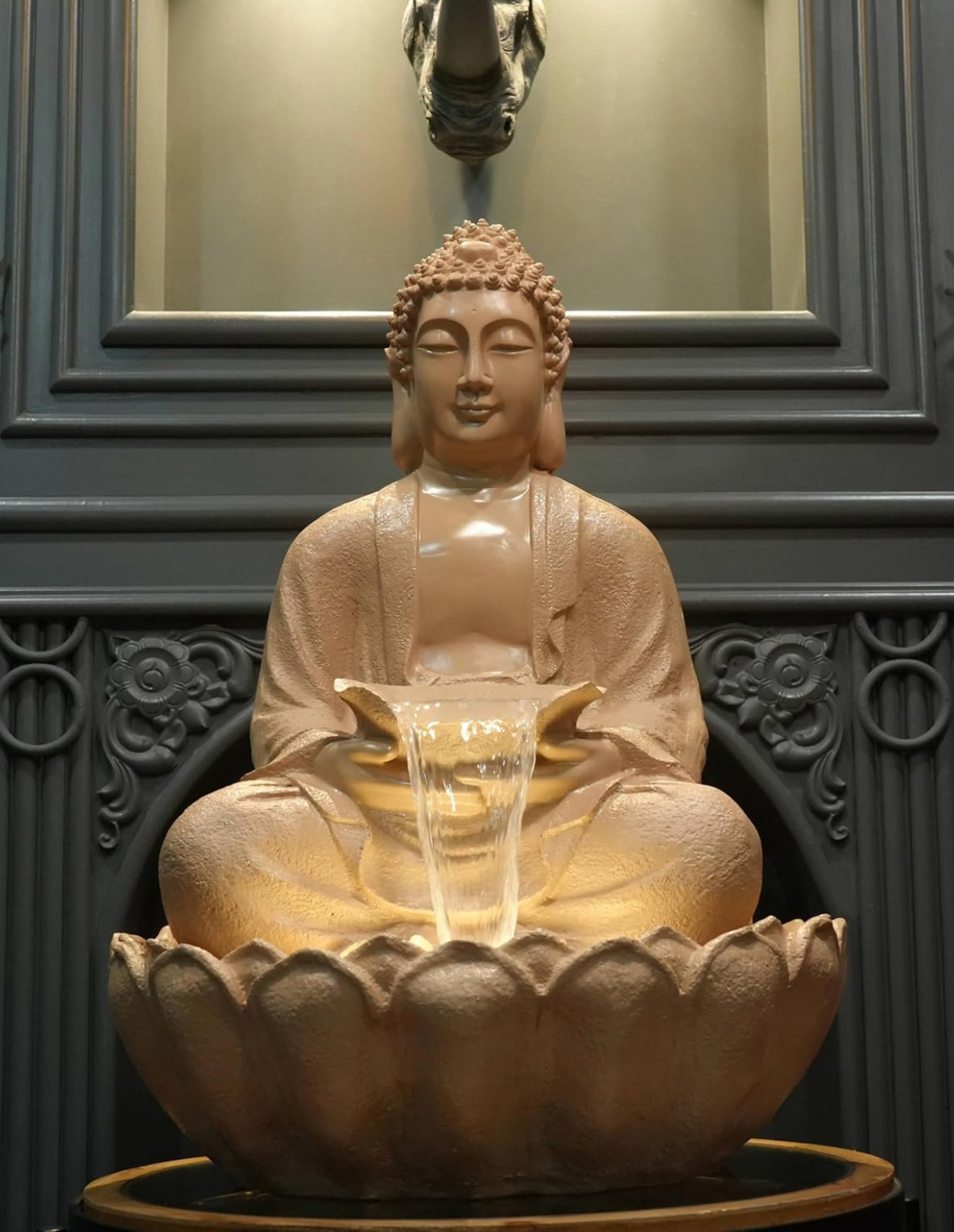 Kamal Buddha Water Fountain (Beige)