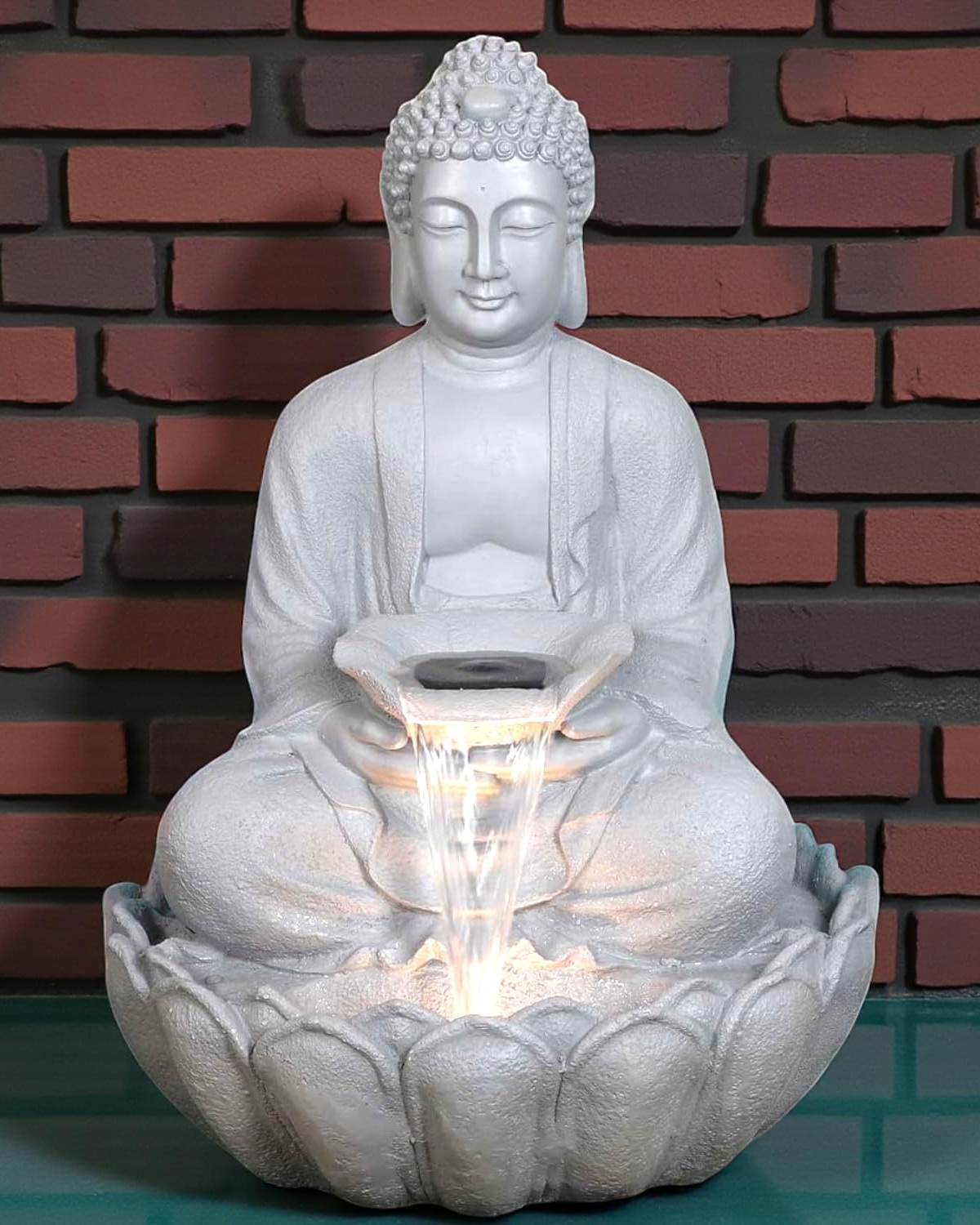 Kamal Buddha Water Fountain (Beige)