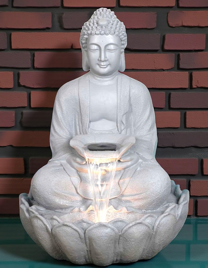Kamal Buddha Indoor Water Fountain (Beige)