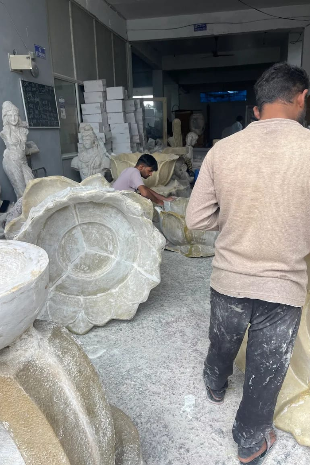 Slate 4 Feet Buddha Water Fountain (Multiple Colours Available)