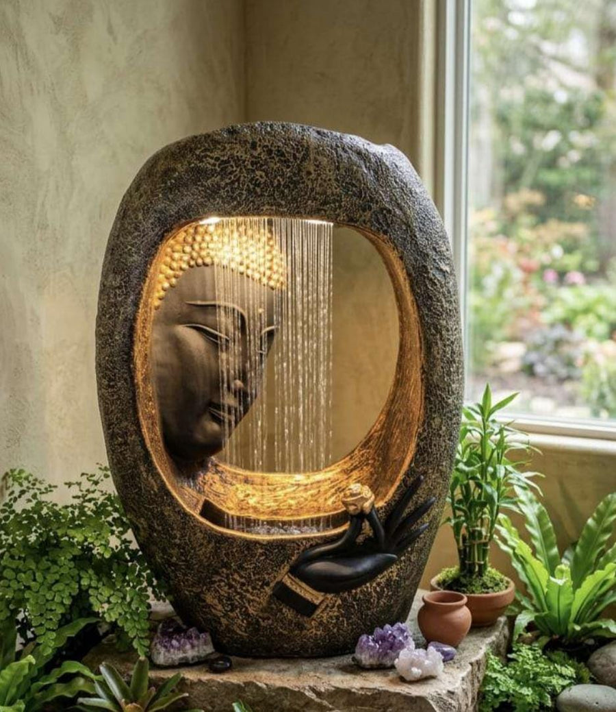 Buddha Shower Water Fountain (3 Feet)
