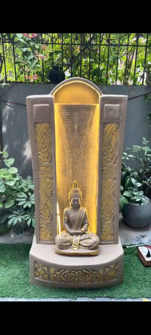 Meditating Buddha Water Fountain (4 Feet)