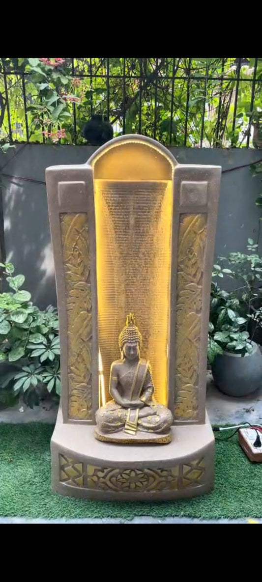Meditating Buddha Water Fountain (4 Feet)