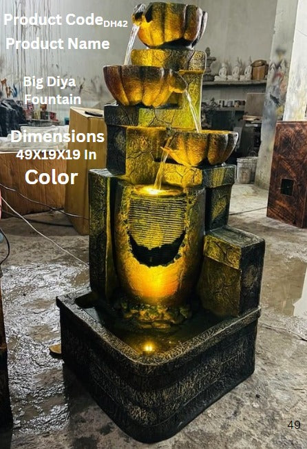Big diya fountain