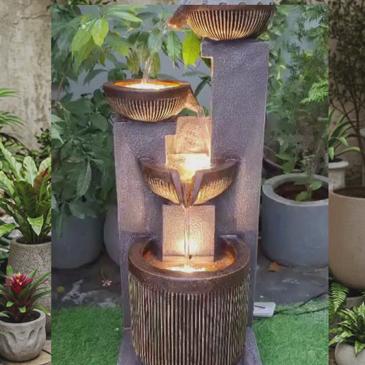 3 Diyas Indoor Water Fountain
