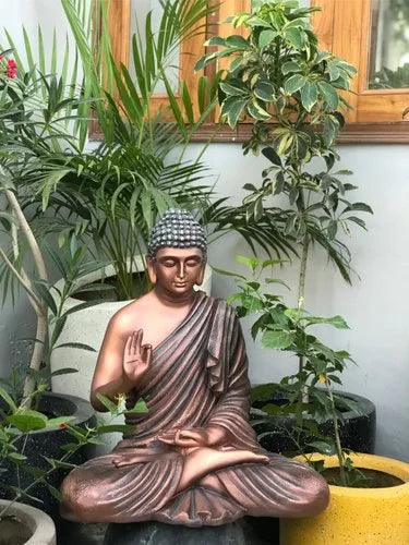 Blessing Buddha Statues in Matte Finish  (2Ft)
